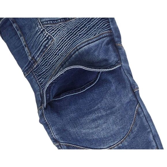 Loong Biker Mens Motorcycle Pants Protective Riding Black Jeans Size 32 - New No - Picture 7 of 12